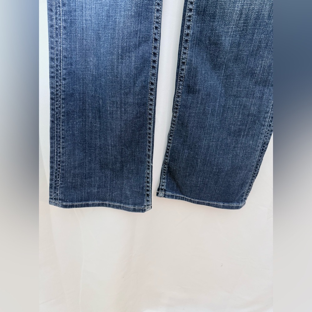 Hudson Bootcut Low Rise Jeans With Double Button Closure And Flap Back Pockets - Picture 3 of 15